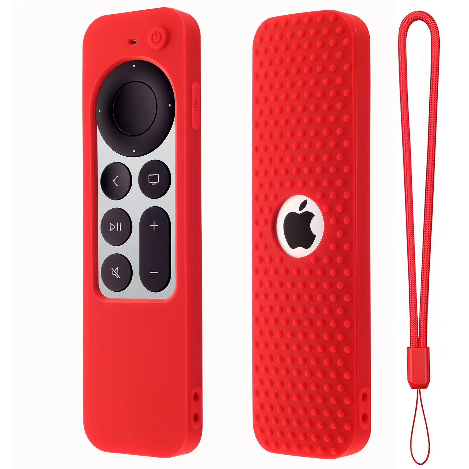 Silicone Remote Protective Shell For Apple TV 4K Siri Remote 2021 Anti-Slip Shockproof Soft Case Cover Remote Protective Case