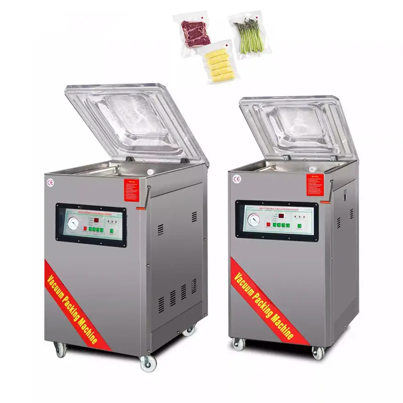 Mechanische Plaat Type Voedsel Vacuüm Afdichting Machine/Enkele Kamer Commerciële Gasverpakking