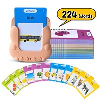 Lecteur de cartes flash interactif Zhorya pour enfants – Jouet éducatif parlant pour l'apprentissage des mots visuels et la cognition des enfants