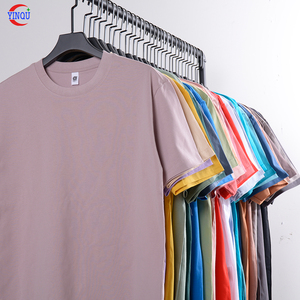 YinQu, venta al por mayor, alta calidad, 240g, 100% algodón, camiseta Unisex, camiseta personalizada con estampado, camiseta en blanco, Camiseta deportiva de manga corta - Product Image 2