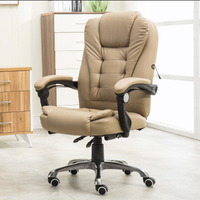 Chaise de bureau exécutive ergonomique moderne en PU avec massage, pivotante et réglable en hauteur, vente en gros