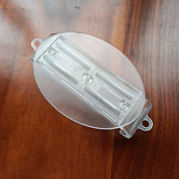 Matériel PC transparent bricolage pince arrière de téléphone portable accessoire de rainure ovale avec pince arrière ovale transparente