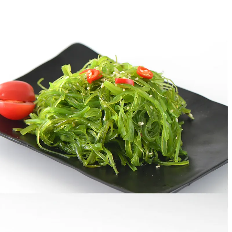 Salada de algas marinhas congeladas, preço de fábrica, hiyashi, goma, temperos, salada