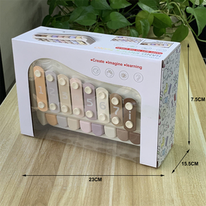 Ensemble d'instruments de musique éducatifs pour enfants, <span class=keywords><strong>Xylophone</strong></span> à plaques métalliques colorées, cadre en plastique, jouet à frapper à la main - Product Image 6