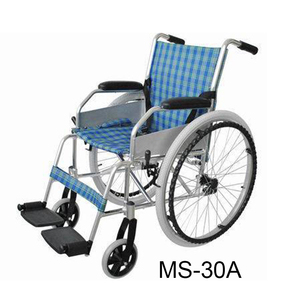 Fauteuil roulant manuel pliable léger en aluminium (MS-30A) pour le sport et le transport - Product Image 1