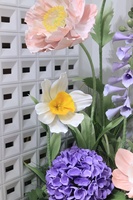 Groupe de coquelicots géants en mousse Eva pour mariage, fête, événement, arrangement de fleurs artificielles, décorations extérieures imperméables.