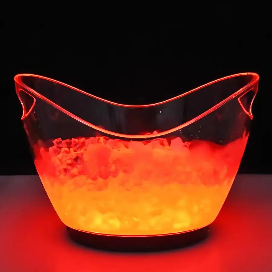Wholesale Acrylic bowl shaped shape 4L ice bucket wine chiller champagne ice bucket