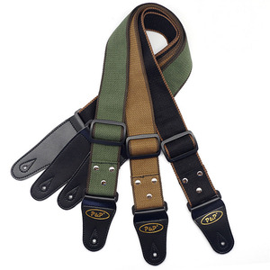 Correas de Guitarra de Algodón de 2 Pulgadas al por Mayor, Correa de Guitarra Ajustable para Guitarra Eléctrica, Acústica y Bajo, Accesorios - Product Image 1