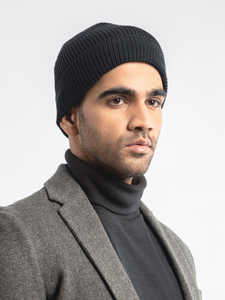 Nouveau bonnet 100 % acrylique personnalisé avec logo, bonnets d'hiver tricotés à revers court, chauds, en coton, avec impression unie style Swag - Product Image 2