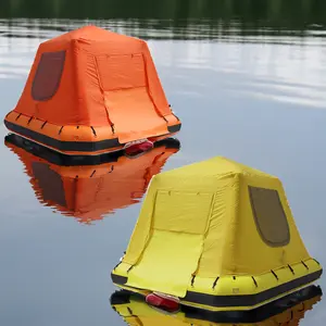 गर्म बिक्री सस्ते आउटडोर झील Inflatable फ्लोटिंग कैम्पिंग सो अस्थायी Inflatable तम्बू के लिए पानी के खेल