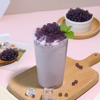 Boba Blueberry Isi Mutiara Buah yang Meletus untuk Bahan Minuman Bubble Tea, Topping Minuman Teh Susu, Produsen