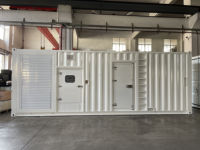 Générateur diesel silencieux en conteneur, alimenté par un moteur KTA50-GS8 de 1200 kW 1500 kVA, pour extérieur, résistant à la pluie, sur remorque