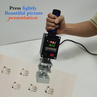 Nouvelle machine d'estampage à chaud de lettre de logo de température réglable de poche pour des articles en bois en cuir