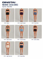 Ensemble soutien-gorge de sport rembourré à bretelles croisées et dos découpé Dingtai et short froncé pour femme, idéal pour le pickleball