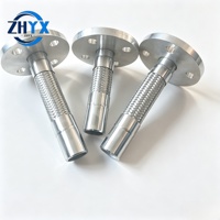Tuyau flexible en acier inoxydable fileté, connecteur métallique tressé ondulé pour eau, gaz, huile