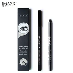 Imagic atacado cosmético para maquiagem de olhos, à prova d' água, suave, gel para iniciantes, caneta delineadora