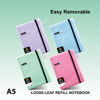 Carnet agenda A5 à spirale avec couverture PP personnalisée, 100 feuilles de papier d'écriture premium, vente en gros directe usine