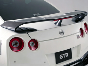 สปอยเลอร์หลังคาร์บอนไฟเบอร์ 3K ทรง Ducktail สำหรับ Nissan GT-R R35 รุ่น VS Style - Product Image 5