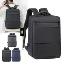 Sac à dos pour ordinateur portable de voyage pour hommes et femmes, sac d'affaires pour ordinateur de 15,6 pouces avec port de charge USB, sac à dos durable pour le travail
