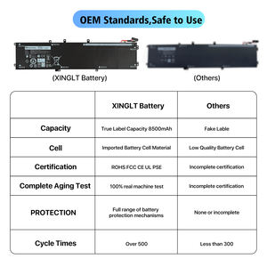 Pour <span class=keywords><strong>Dell</strong></span> <span class=keywords><strong>XPS</strong></span> <span class=keywords><strong>15</strong></span> 9560 9570 9550 <span class=keywords><strong>7590</strong></span> Precision 5520 M5520 M5530 M5540 5510 Vostro 7500 <span class=keywords><strong>7590</strong></span> Batterie 6GTPY pour ordinateur portable - Product Image 5