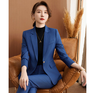<span class=keywords><strong>Trajes</strong></span> de Oficina de Dos Piezas de Color Sólido de Alta Calidad <span class=keywords><strong>para</strong></span> <span class=keywords><strong>Mujeres</strong></span> Jóvenes - Product Image 4