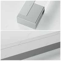Lampu Strip LED Sensor Pintu Modern, Permukaan Aluminium, Terpasang di Kabinet Dapur, Lemari, Laci, CRI Tinggi 90 4000K