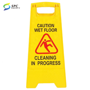 Cono de Señalización de Seguridad Personalizado de Plástico Amarillo Imprimible por 4 Caras, Cono de Advertencia Cuadrado Piramidal, Señal de Piso Mojado, Cono de Precaución - Product Image 5