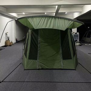 Tente de camping multi-personnes 190T imperméable, grande capacité, deux chambres et un salon, camouflage toutes saisons, qualité supérieure, fabrication OEM/ODM - Product Image 2