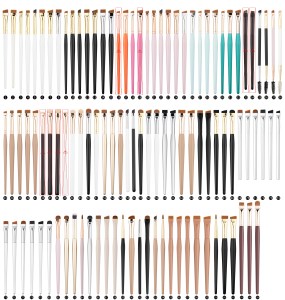 URKUNET - Pinceaux de <span class=keywords><strong>Maquillage</strong></span> Fins Angulés pour Teinture, Logo Personnalisé Marque Privée, <span class=keywords><strong>Pinceau</strong></span> Plat pour Sourcils, <span class=keywords><strong>Eyeliner</strong></span>, Anti-cernes et Teinture de Sourcils - Product Image 6