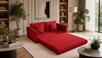 Canapé modulaire 2 places en cuir véritable compressé sous vide Biaoguan, design moderne à assise profonde, idéal pour petit salon ou appartement