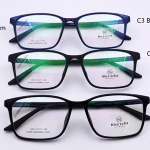 Außenhandel Export Boutique UItem Kunststoff Stahlrahmen Brillen Herren und Damen Kurzsichtigkeit ECHA Instrument Farbe