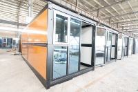 Maison conteneur pliable sur mesure de 20 pieds, villa préfabriquée isolée, certifiée CE, cabane préfabriquée étanche, vente en gros