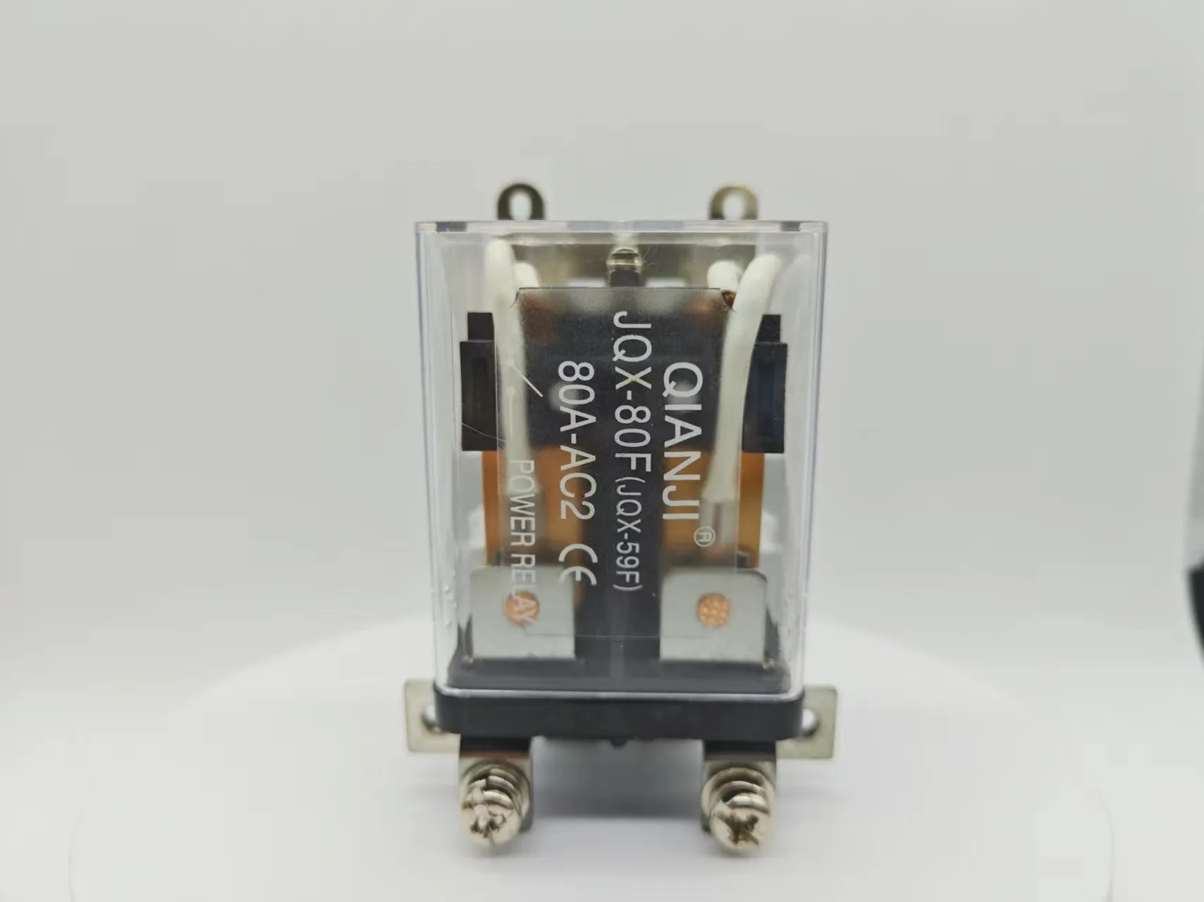 Qianji 100A Relay DC 12V 5 pin quá tải tiếp sức Teco tủ lạnh công suất cao tiếp sức