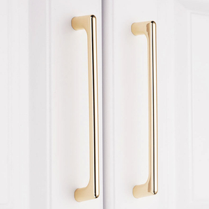 Luxury Zinc Alloy Furniture Hardware Long Dresser Wardrobe Handle Pulls Kitchen Drawer <strong>Knobs</strong> Modern <strong>Gold</strong> <strong>Cabinet</strong> Door Handles - Product Image 5