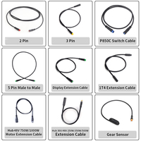 Câble de vélo électrique pour Kits de moteur Bafang/8FUN Capteur de vitesse Programmation USB Capteur de frein hydraulique Support d'affichage Frein 5PIN 3pin 1T4