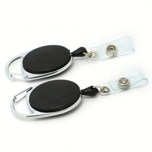 Porte-cartes de visite et porte-badges rétractables en plastique de haute qualité, personnalisables avec logo, 3 en 1 - Product Image 6