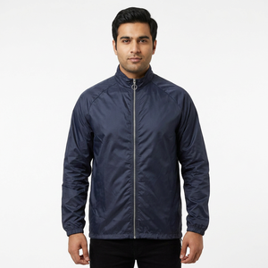 Veste coupe-vent classique à capuche avec logo personnalisé, imprimée, pour l'automne et l'hiver, coupe-vent d'extérieur - Product Image 1