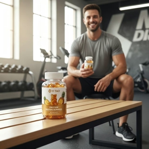 OEM/ODM Premium Sugar-Free <b>Protein</b> Gummies with Rich BCAA Ingredients, Improve Muscle Elasticity & Promote Muscle Development - Product Image 3