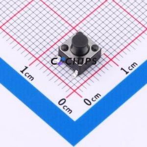 TS110426060 Tactile Switch SMD-4P,6x6mm Switch Single Pole Single Throw Round Button 2.6N 6mm - Product Image 1
