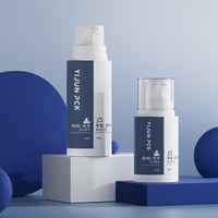 30ml + 30ml /50ml + 50ml/Tube vide de type lotion double pompe crème solaire 2-en-1 double chambre en plastique mélangé bouteille à deux têtes