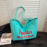 Sac fourre-tout en toile rayée grande capacité, sac à bandoulière, couleur et taille personnalisables, sac de courses réutilisable pour l'école, le travail, cadeau promotionnel