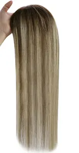 2024 New Design Topper Blond Hair 20 Inches Women Hair Topper Human Hair Human Topper Blonde