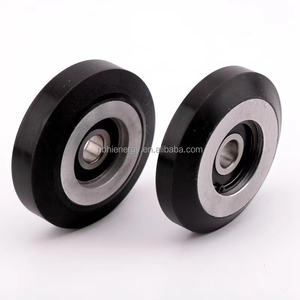 Roda <span class=keywords><strong>Pulley</strong></span> Plastik Bulat Nylon 8x30x10mm dengan Bantalan untuk Sistem Pengangkat Pintu Geser dan Jendela - Product Image 5