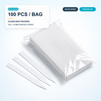 Bandes de test de parfum personnalisées avec logo, 100x10mm, blanches, absorbantes, pour échantillonnage de parfums et d'huiles essentielles