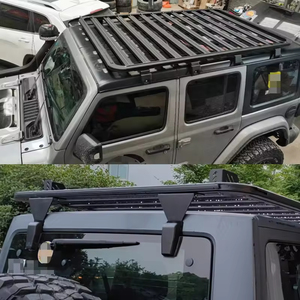 Barre Trasversali in Alluminio di Qualità 4x4, Portapacchi <span class=keywords><strong>da</strong></span> <span class=keywords><strong>Tetto</strong></span> per Auto, Cestello Portabagagli per Jeep Wrangler JL JK 2018-2025 - Product Image 2