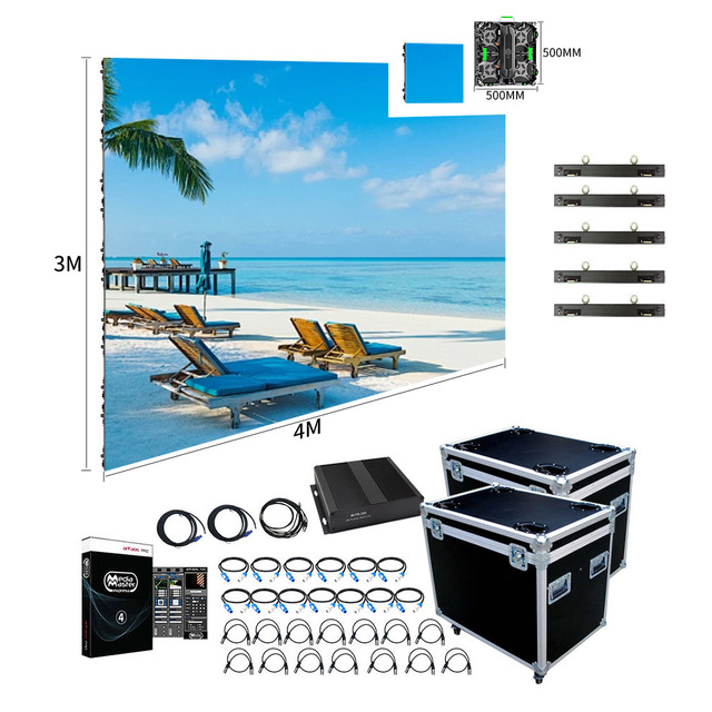 ShenZhen LED Display TULED High Brightness Hot Sale P4.81 Outdoor Waterproof 500x500mm LED Display