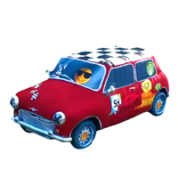Costume publicitaire gonflable amusant pour défilé de carnaval, modèle de voiture de dessin animé - Étanche, durable, résistant au soleil, couleur intégrale, ventilateur intégré