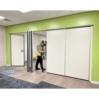 Solutions de diviseur de pièce dynamique avec porte d'écrans du sol au plafond et cloisons pliables
