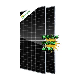 Popular Monocrystalline 480w Half Cell 72cells Solar Panel Home System In China