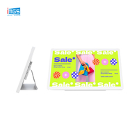 Écran d'affichage numérique LCD blanc de 18,5 pouces avec USB et RJ45 pour la publicité sur comptoir de magasin de détail
